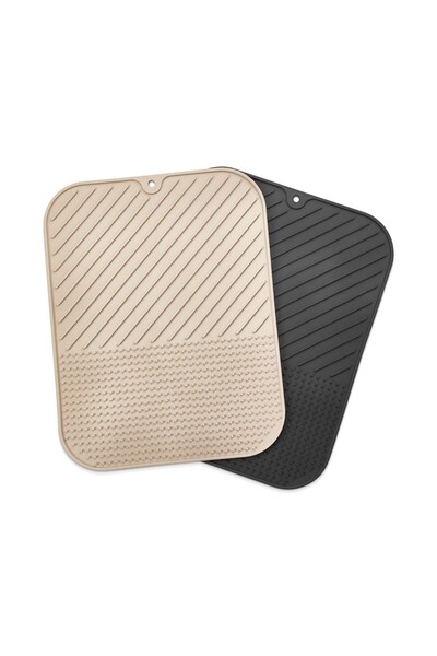 Greathings Covoraș de vase din silicon anti-alunecare pentru bucătărie, supor...