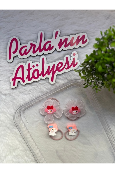 SOFT Set od 4 Sanrio gumica za kosu za devojčice i bebe