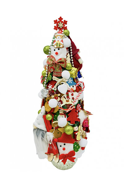 Eventissimi Bradut ornamental pentru Craciun decorat cu articole de sezon, 50...