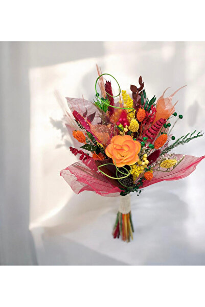 Eventissimi Buchet din Plante Uscate și Frunze Voal - Design , 20x23 cm