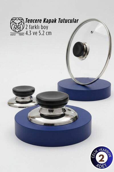 Transformacion Bianca Series 2-Piece Stainless Steel Luxury Pot Lid Holder Se...