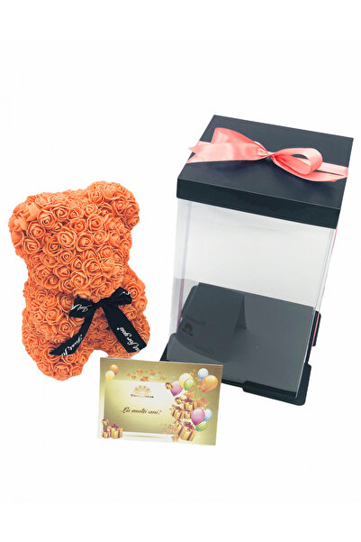 Eventissimi Ursulet cu flori din spuma, rosu, 25cm