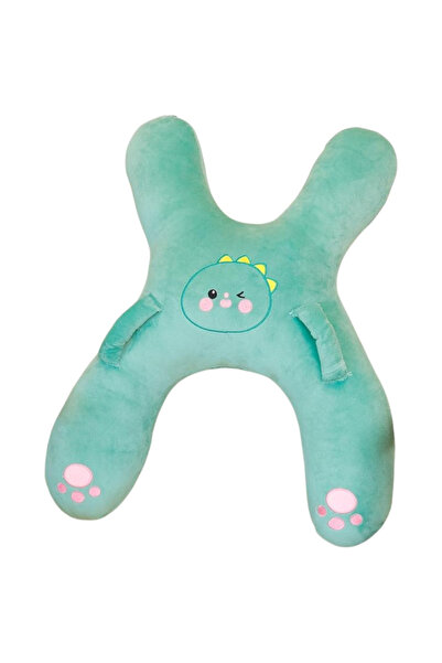 Krista Pernă de călătorie din pluș cu buclă pentru curea, suport pentru cap, ...