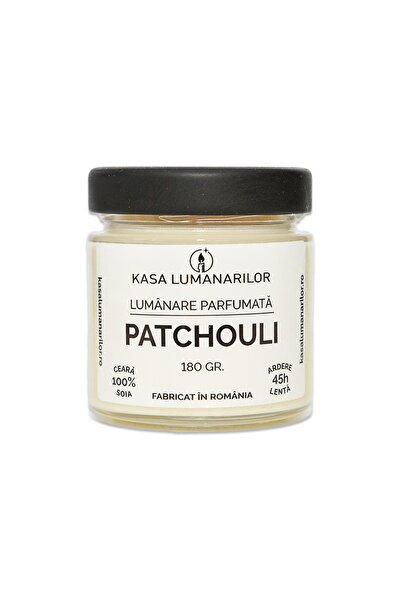kasa Lumanarilor Lumanare Parfumata din ceara de soia, Patchouli ,Handmade, 1...