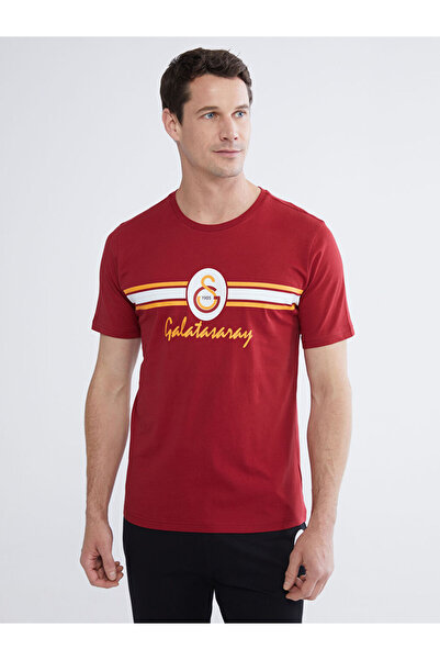 LC Waikiki GiyÇık Store Κόκκινο Ανδρικό Σετ Πιτζάμες με Στάμπα Galatasaray St...