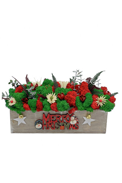 Eventissimi Planter with two sides, Christmas and the rest of the year (Red /...