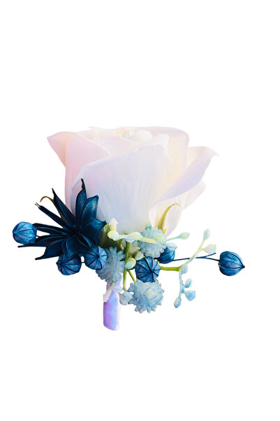 Eventissimi Cocarda cu Trandafir din Săpun și Flori Naturale Uscate - Eleganț...