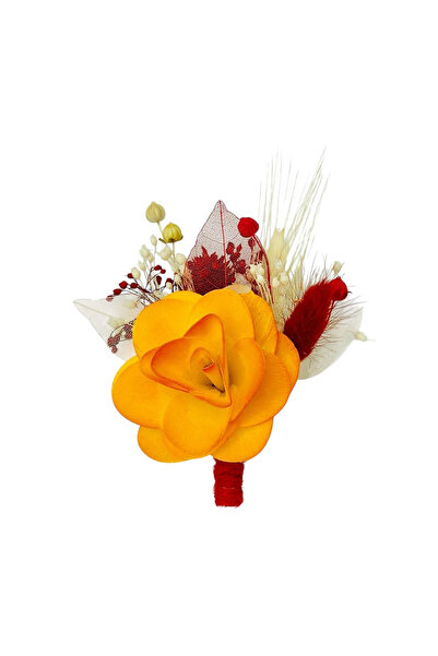 Eventissimi Cocarda cu Begonie furnir și Flori Naturale Uscate