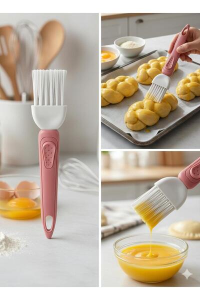 Molansa Living Profesyonel Silikon Yumurta Fırçası Hamur İşleri İçin Yağlama ...