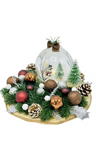 Eventissimi Aranjament Craciun cu globuri si led (Multicolor)