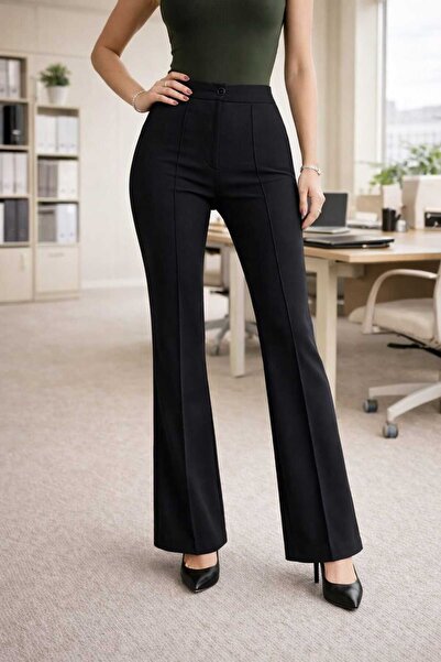 BEHLIVE Women's High Waist Recovery Spanish Leg Palazzo Trousers