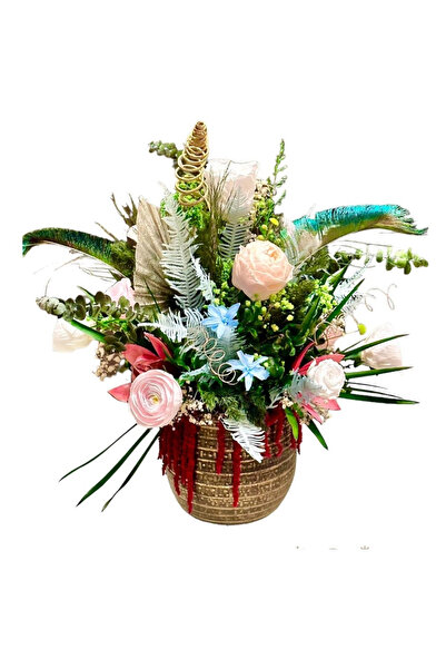 Eventissimi Aranjament floral personalizabil cu bujori, trandafiri si plante ...