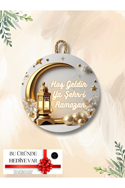 ozbience Hoşgeldin Ramazan Kapı Süsü, Şık ve Renkli Dekorasyon Aksesuarı