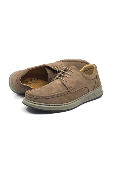 Luis Figo %100 Hakiki Deri Nubuk Ortopedik Erkek Rahat Günlük Loafer Rok Ayak...