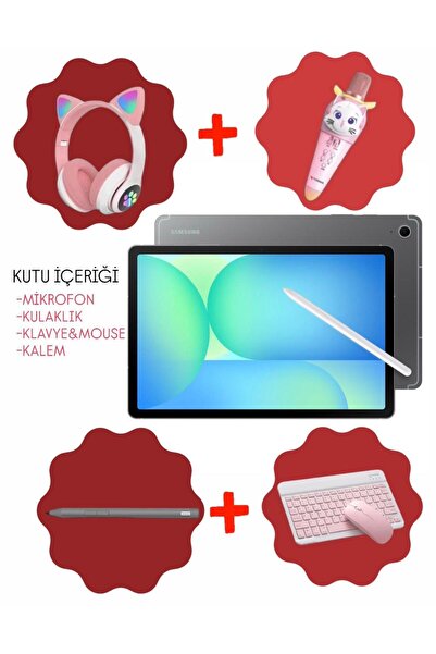 Samsung Galaxy Tab S10 Fe 256Gb 12GB-10.9''Android Tablet +klavye ve mouse+ku...