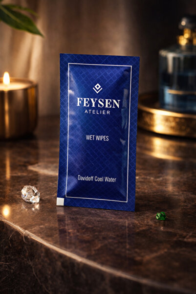 feysenatelier Alkolsüz Islak Mendil - 50'li - Cool Water Esintili - Lacivert