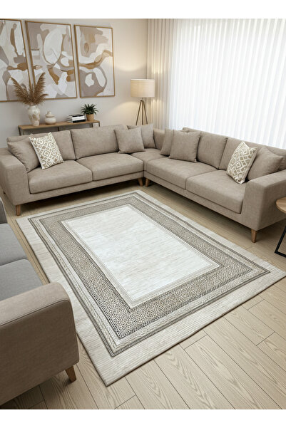 ALLGELSİN Polar Elastic Carpet Cover Soft Textured Washable Protector 4m2 (16...