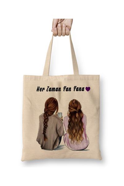 Toyaso Gift for Friend It's Good to Have You All Together White Cloth Bag Lon...