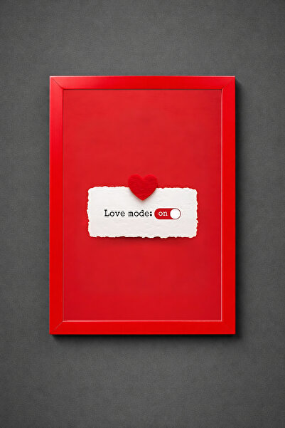 Koi Art Design Κόκκινο πλαίσιο, μονοκόμματος πίνακας ζωγραφικής υψηλής ποιότη...