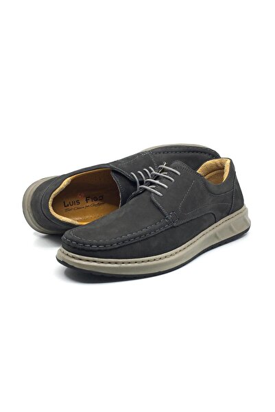 Luis Figo %100 Hakiki Deri Nubuk Ortopedik Erkek Rahat Günlük Loafer Rok Ayak...