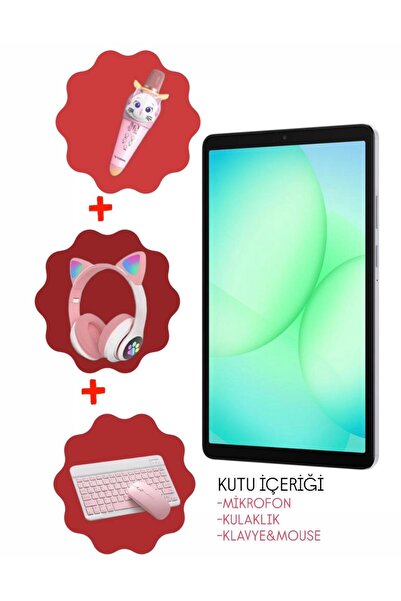 Samsung Galaxy Tab A11 128Gb 8GB-8.7'' Android Tablet +klavye ve mouse+kulakl...