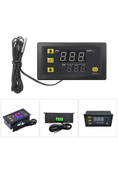 Arduino W3230 AC 220V Röle Çıkışlı Termostat Sıcaklık Kontrol Cihazı