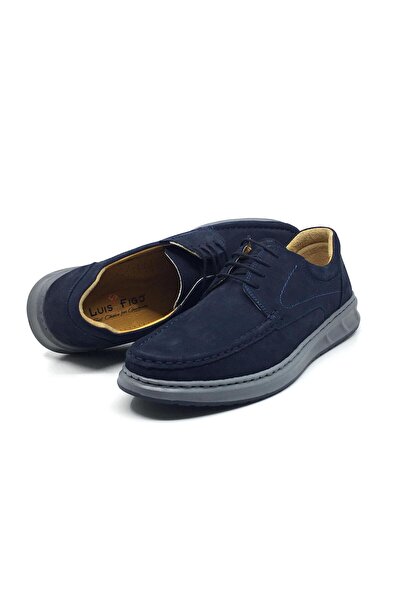 Luis Figo 100% Genuine Leather Nubuck Orthopedic Men's Comfortable Daily Loaf...