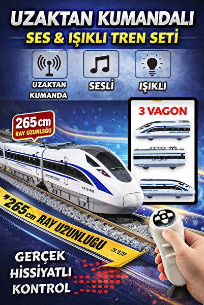 Magicway Sesli Işıklı Pilli 49 Parça Aksesuarlı İstasyon Özellikli Mıknatıs V...