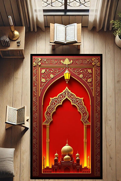 HaLıFoRuM Seccade Namazlık Decorative Soft Surface Machine Washable Foldable ...