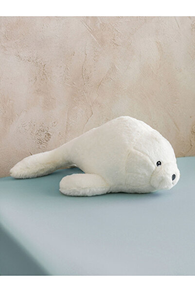 LC Waikiki Rmz Gi̇yi̇m Farkiyla Plush Throw Pillow with Seal Figure