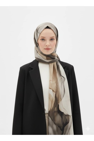 lavinscarfs Lavin Scarfs Degrade Motion Collection Viscose Shawl Anthracite