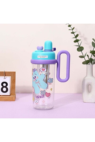 Generic A children's water bottle or flask with an attractive design and handle.
