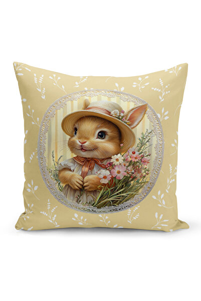 Bertille Home İlkbahar Serisi Çift Tarafı Dijital Baskılı Kırlent Kılıfı (Spr...