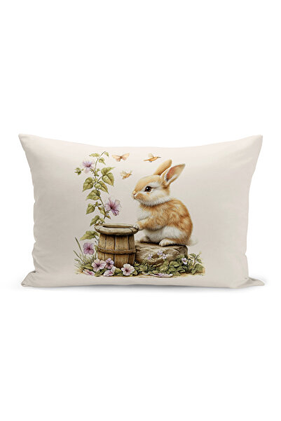 Bertille Home Husă de pernă cu imprimare digitală pe două fețe, seria Spring ...