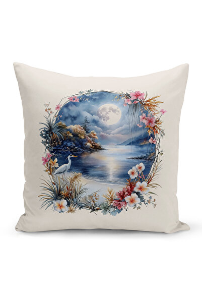 Bertille Home Husă de pernă cu imprimare digitală pe două fețe, seria Spring ...