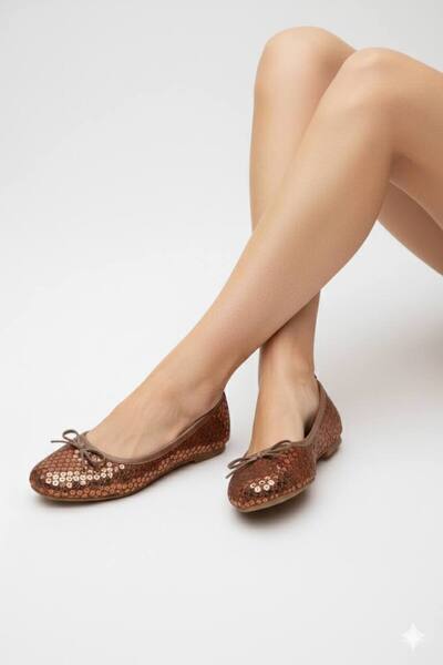 Esil Moda Kadın günlük babet pullu fiyonklu toka