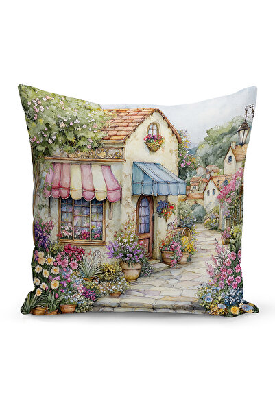 Bertille Home Ανοιξιάτικη Σειρά Κάλυμμα Μαξιλαριού Διπλής Όψης με Ψηφιακή Εκτ...