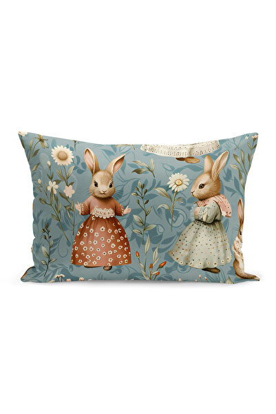 Bertille Home Husă de pernă cu imprimare digitală pe două fețe, seria Spring ...