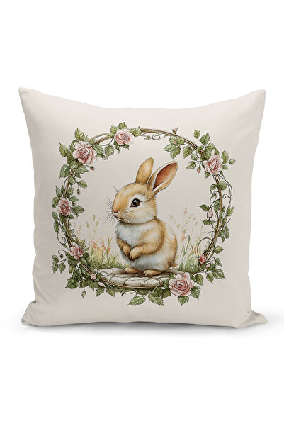 Bertille Home Husă de pernă cu imprimare digitală pe două fețe, seria Spring ...