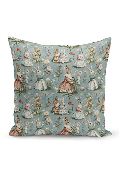 Bertille Home Ανοιξιάτικη Σειρά Κάλυμμα Μαξιλαριού Διπλής Όψης με Ψηφιακή Εκτ...