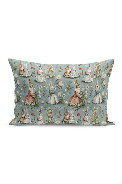 Bertille Home Ανοιξιάτικη Σειρά Κάλυμμα Μαξιλαριού Διπλής Όψης με Ψηφιακή Εκτ...