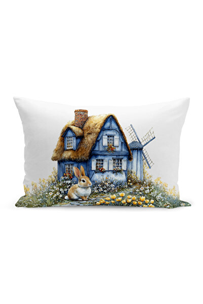 Bertille Home Husă de pernă cu imprimare digitală pe două fețe, seria Spring ...