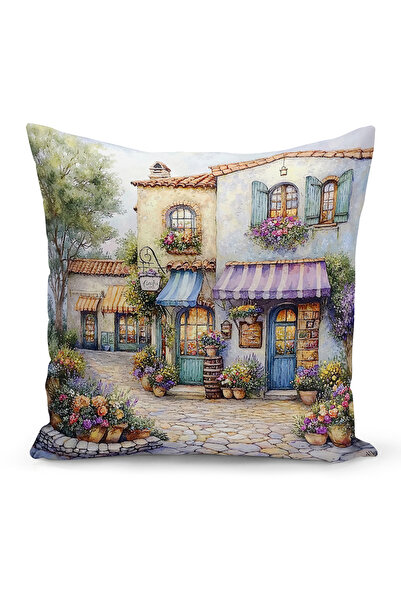 Bertille Home Ανοιξιάτικη Σειρά Κάλυμμα Μαξιλαριού Διπλής Όψης με Ψηφιακή Εκτ...