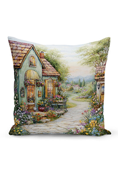 Bertille Home Spring Series Double-Sided Digital Printed Throw Pillow Cover (...