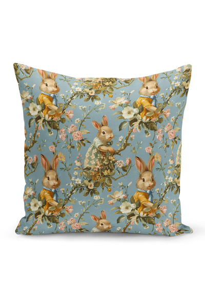 Bertille Home Ανοιξιάτικη Σειρά Κάλυμμα Μαξιλαριού Διπλής Όψης με Ψηφιακή Εκτ...