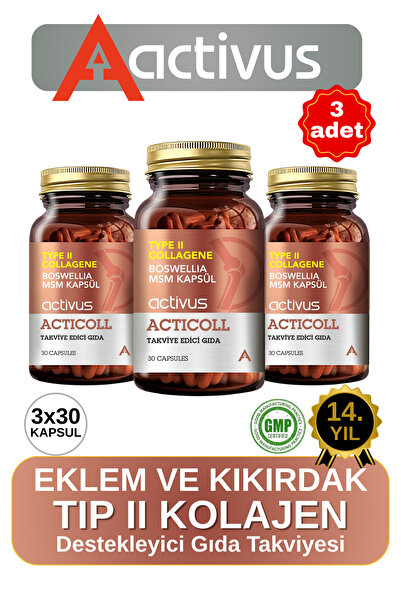 ACTİVUS Acticoll 30 Kapsül x3