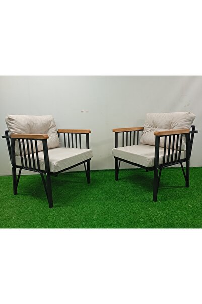 Argem home garden tekli iki adet bahçe- balkon- çay seti-sandalye-kış bahçesi