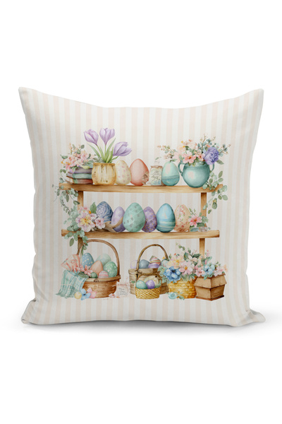 Bertille Home Husă de pernă cu imprimare digitală pe două fețe, seria Spring ...