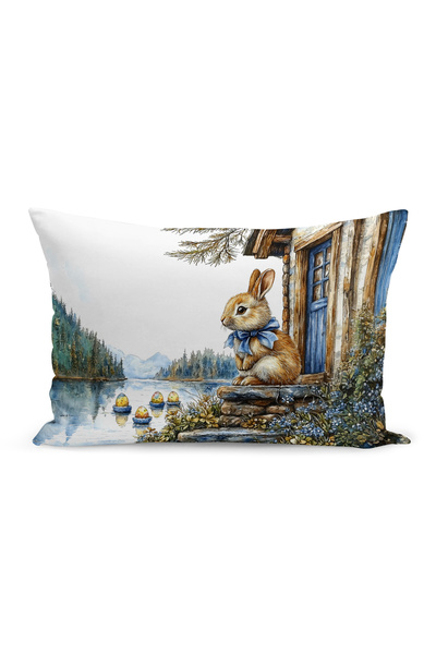 Bertille Home Husă de pernă cu imprimare digitală pe două fețe, seria Spring ...