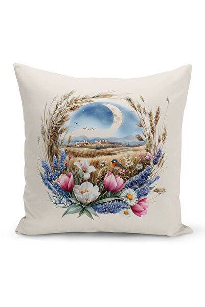 Bertille Home Spring Series Double-Sided Digital Printed Throw Pillow Cover (...